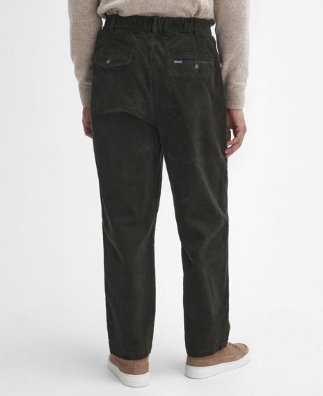 Barbour Stretch Cord Relaxed Trousers — Forest