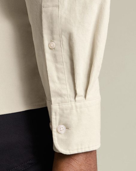 Charles Tyrwhitt Corduroy Shirt — Cream
