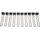 háky pre stojany s drôtovým programom krátke, OXFORD (čierne matné, sada 10 ks, dĺžka háku 180 mm)