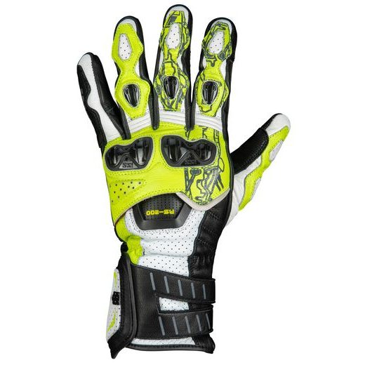 ŠPORTOVÉ RUKAVICE IXS RS-200 3.0 X40462 BIELO-ŽLTÉ FLUO ČIERNE S