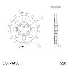 REŤAZOVÉ KOLIEČKO SUPERSPROX CST-1450:14 14T, 520