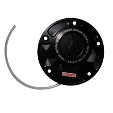 FUEL CAP WITH QUICK ACTION SYSTEM ACCOSSATO FC027 IN CNC-WORKED ALUMINIUM ČIERNA