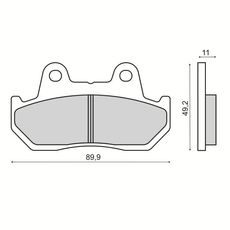 BRZDOVÉ OBLOŽENIE RMS 225103580 ORGANICKÉ