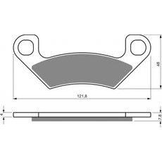 BRZDOVÉ OBLOŽENIE GOLDFREN 408 K5
