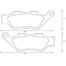 BRZDOVÉ OBLOŽENIE ACCOSSATO AGPA186 ST