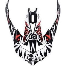 LS2 MX470 PEAK VOODOO BLACK WHITE RED