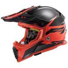 LS2 MX437 FAST EVO ROAR MATT BLACK RED