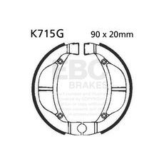 BRZDOVÉ ČEĽUSTE -SADA EBC K715G DRÁŽKOVANÝ VRÁTANE PRUŽÍN