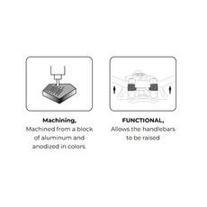 ZVÝŠENIE RIADIDIEL PUIG 22358N ČIERNA HEIGHT 20MM, D 39MM