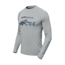 FINNTRAIL LONGSLEEVE WAVE FISH GREY