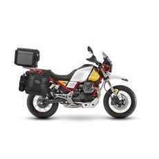 KOMPLETNÁ SADA BOČNÝCH ADVENTURE VAKOV SHAD TERRA TR40 A HLINÍKOVÉHO 55 L VRCHNÉHO KUFRU,VRÁTANE MONTÁŽNEJ SADY SHAD MOTO GUZZI V85TT