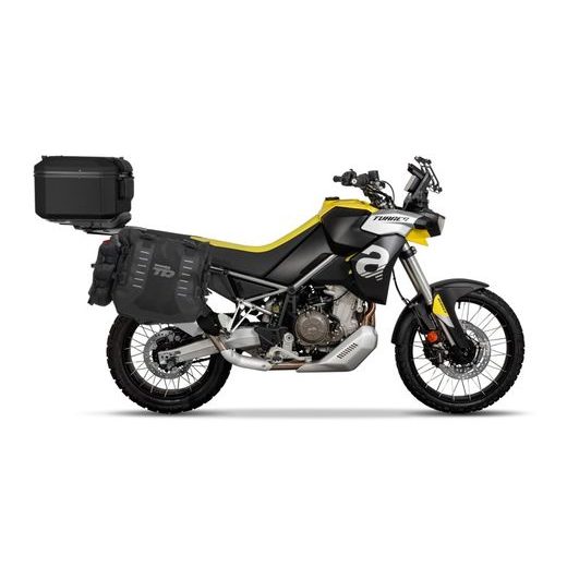 KOMPLETNÁ SADA BOČNÝCH ADVENTURE VAKOV SHAD TERRA TR40 A HLINÍKOVÉHO 55 L VRCHNÉHO KUFRU,VRÁTANE MONTÁŽNEJ SADY SHAD APRILIA TUAREG 660