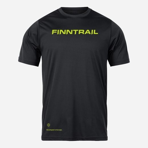 FINNTRAIL T-SHIRT LOGOQR BLACK