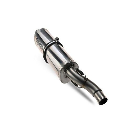 DVOJITÁ KONCOVKA VÝFUKU SLIP - ON GPR TRIOVAL MZ.3.TRI LEŠTENÁ NEREZOVÁ OCEĽ INCLUDING REMOVABLE DB KILLERS AND LINK PIPES