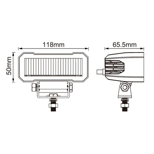 SHARK LED WORK LIGHT 4,6" 20W