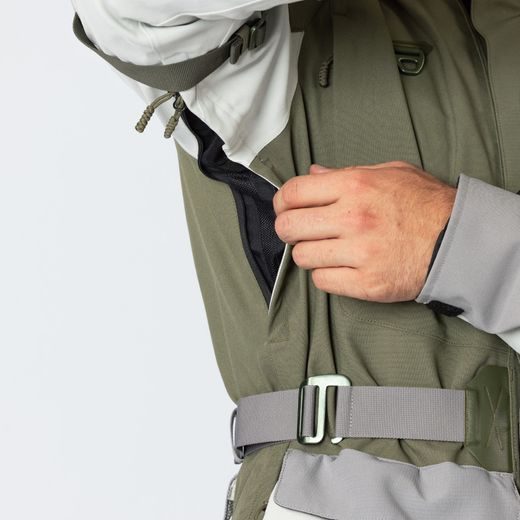 LAMINATED JACKET IXS VENTURE-STX 1.0 X2-011405 LIGHT GREY-OLIVE KL