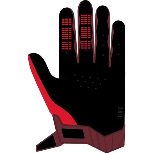 FOX 360 GLOVE - FLUO RED MX24