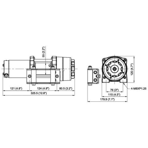 NAVIJAK COMEUP CUB 3 12V STD, 3000LBS, OCEĽOVÉ LANO
