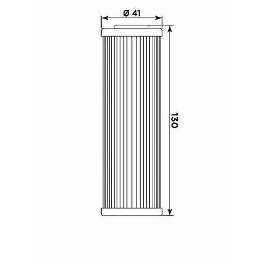 OLEJOVÝ FILTER MIW KT8006 (ALT. HF658) PRE ATV KTM SX QUAD 450 2009-2011, ATV KTM SX QUAD 505 2009-2012