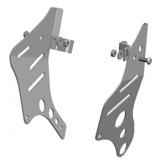 XRW FRAME GUARD NATURAL - SUZUKI LTZ 400