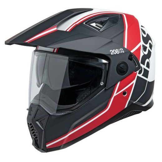 ENDURO HELMET IXS IXS 208 2.0 X12025 RED-BLACK-WHITE XS