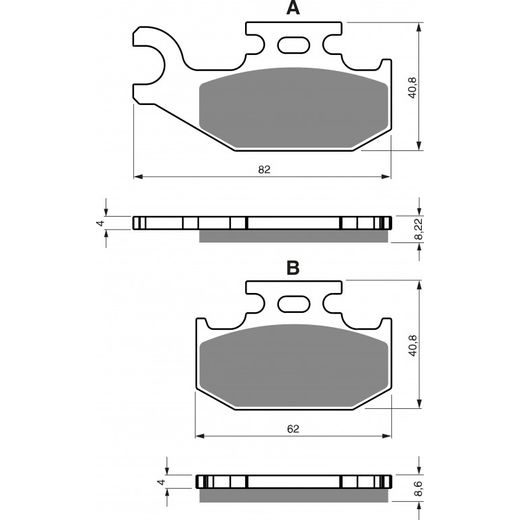 BRZDOVÉ OBLOŽENIE GOLDFREN 374 AD STREET