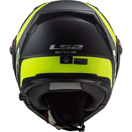 LS2 FF324 METRO EVO RAPID MATT BLACK GLOSS YELLOW, FOG FIGHTER (PINLOCK)