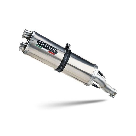VÝFUK KOMPLETNÝ GPR DUAL INOX E5.CO.Y.230.1.CAT.DUAL.IO BRUSHED STAINLESS STEEL INCLUDING REMOVABLE DB KILLER AND CATALYST