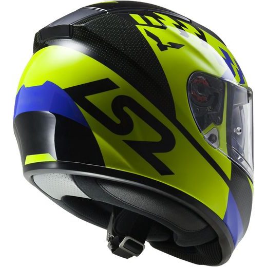 LS2 FF397 VECTOR PODIUM HI-VIS YELLOW BLACK FOG FIGHTER (PINLOCK)