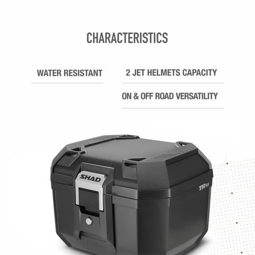 VRCHNÝ KUFOR NA MOTORKU SHAD TERRA TR41 D0TR41200 HLINÍK