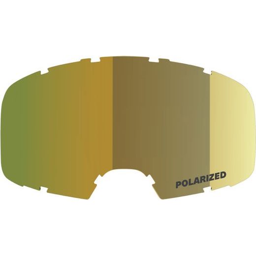 MOLDED CYLINDRICAL MIRRORED/COATED SINGLE LENS IXS 469-510-1096-227-STD MIROR - SMOKE GOLD LOW PROFILE