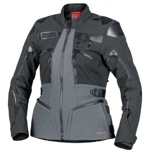 WOMEN'S JACKET IXS VENTURE-AIR 2.0 X2-051607 COAL BLACK-METAL GREY S