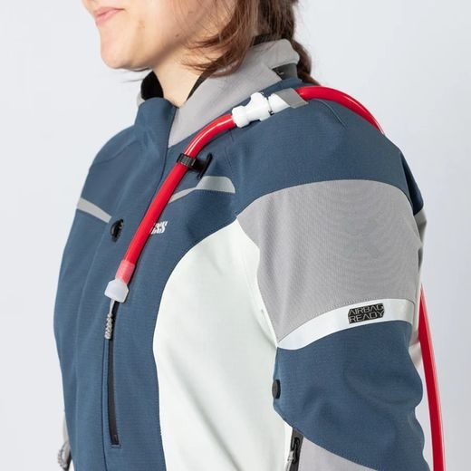 WOMEN'S LAMINATED JACKET IXS VENTURE-STX 1.0 X2-011605 BLUE-LIGHT GREY DS