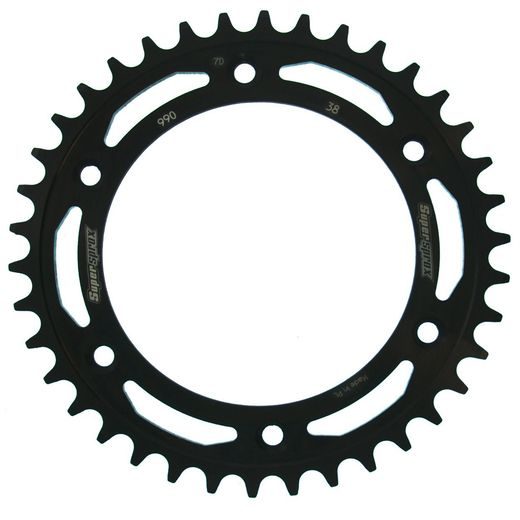 REŤAZOVÁ SADA EK - ZLATÝ REŤAZ 520 MVXZ, X-KRÚŽOK, KOLIESKO JT POGUMOVANÉ, ROZETA SUPERSPROX PRE KTM LC4 620 DUKE 1994-1997