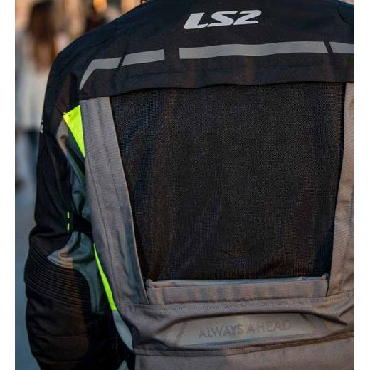 LS2 LANCE MAN JACKET GREY BLACK YELLOW
