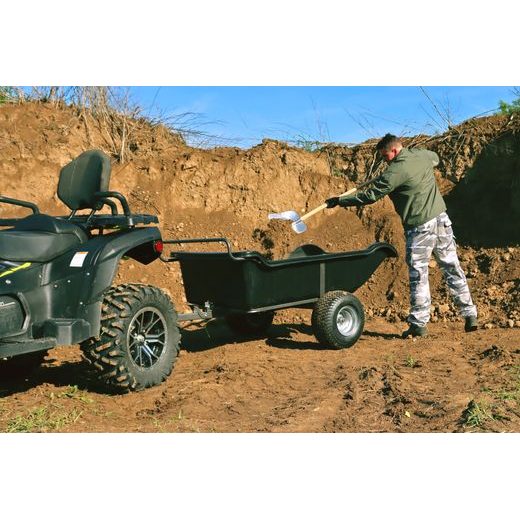 SHARK GARDEN 680, VOZÍK ZA ČTYŘKOLKU, ČERNÝ