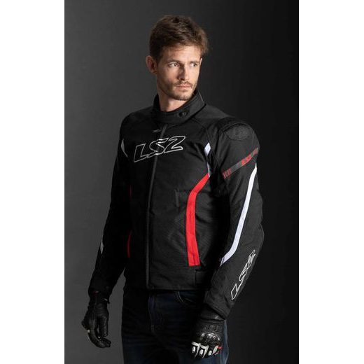LS2 GATE MAN JACKET BLACK RED