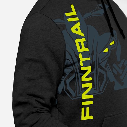 FINNTRAIL HOODY ATV BLACKYELLOW