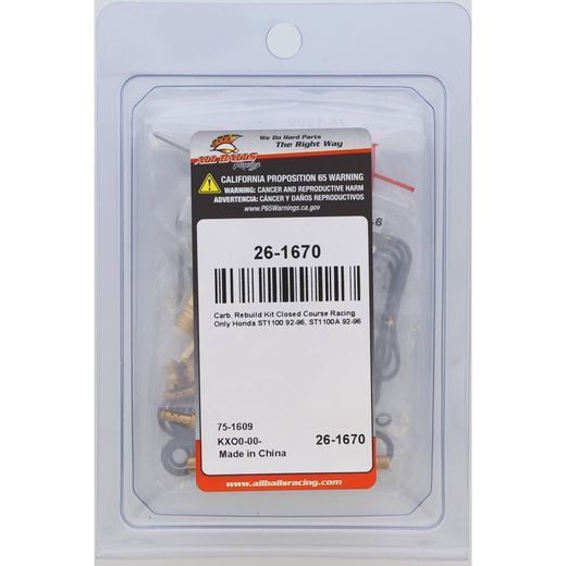 OPRAVNÁ SADA KARBURÁTORA ALL BALLS RACING CARK26-1670