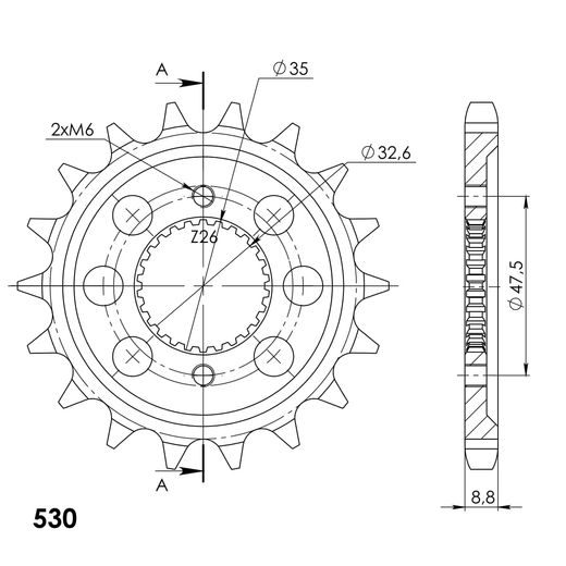 REŤAZOVÉ KOLIEČKO SUPERSPROX CST-1181:18