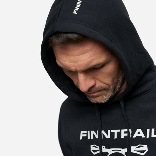 FINNTRAIL HOODY ATV SKULL BLACK