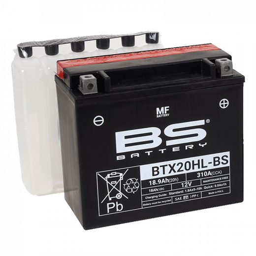 BEZÚDRŽBOVÝ MOTOCYKLOVÝ AKUMULÁTOR BS-BATTERY BTX20HL-BS