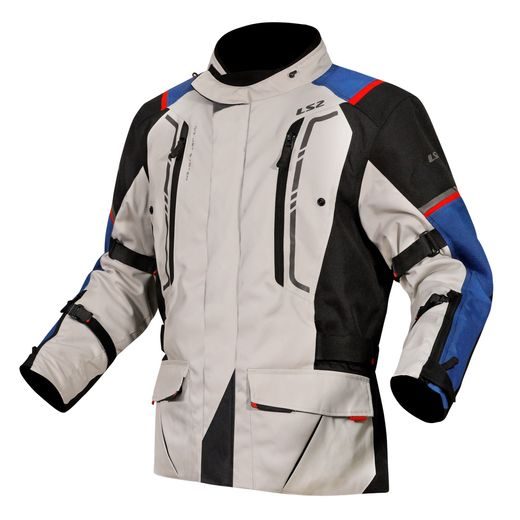 LS2 NARVIK MAN JACKET BLUE BLACK GREY RED