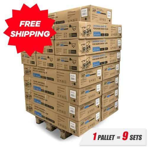 PALLET OF SHARK SNOW PLOW 60" DELUXE BLACK (152CM) 9 SETS