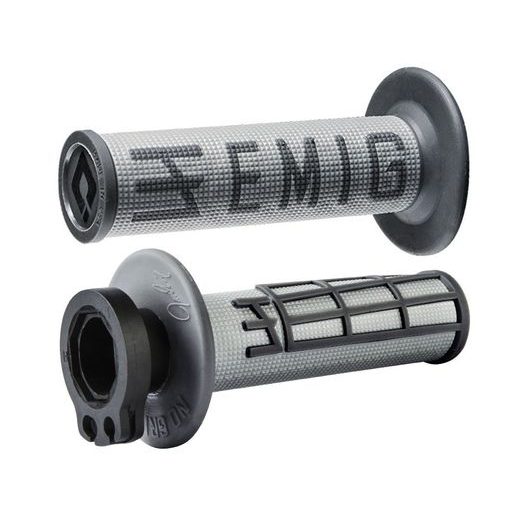 ODI GRIPS MX LOCK-ON V2 EMIG 4-STROKE GREY/GRAPHITE