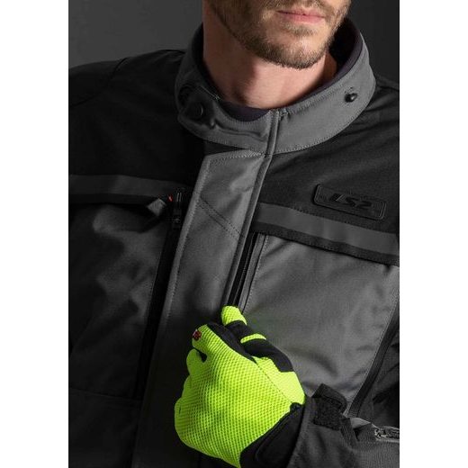LS2 LANCE MAN JACKET GREY BLACK YELLOW