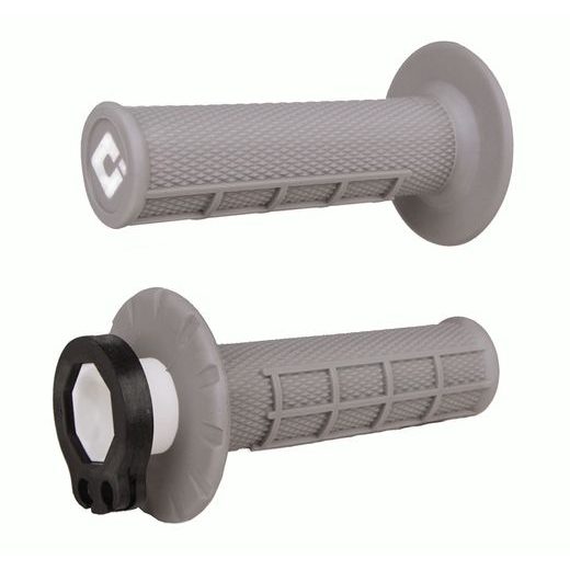 ODI GRIPS MX LOCK-ON V2 HALF-WAFFLE SOFT GREY
