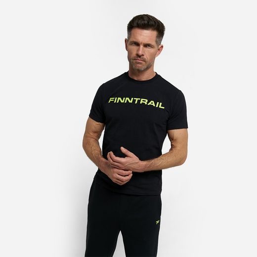 FINNTRAIL T-SHIRT LOGOQR BLACK