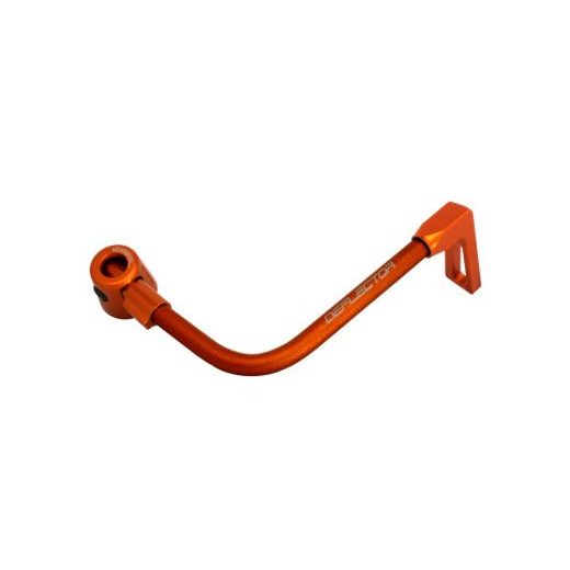 LEVER GUARD ACCOSSATO WITH ORANGE HOSE AND JOINT RIGHT, ALUMINIUM