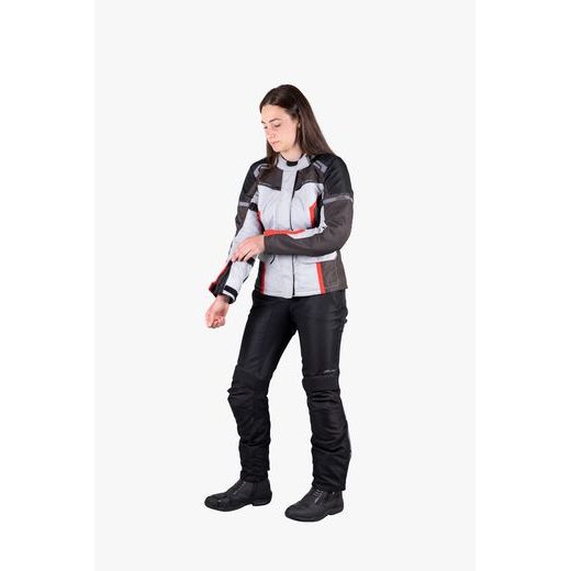 TOUR WOMEN'S JACKET IXS EVANS-ST 2.0 X56048 SIVO-ČERVENÉ DS